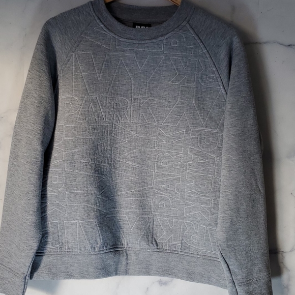 IVY PARK Sweaters - Ivy Park Grey Quilted Crew Neck Sweater